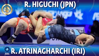 Rei Higuchi JPN vs Reza Atrinagharchi IRI  Finał  World Championships 2022  61kg [upl. by Citron253]