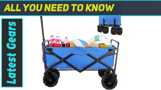 Arlopu Folding Wagon ULTIMATE AllTerrain Cart [upl. by Attenehs]