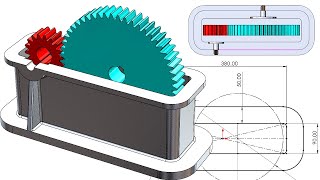 SolidWorks Tutorial 052 casing base design for 1stage reducer gearbox 13 [upl. by Lilia]