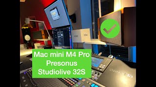 Mac mini M4 Pro mit Presonus Studiolive 32S und Logic Pro 111 [upl. by Neened119]