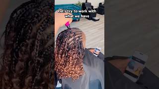 How to crochet your hair crochetbraid braids hair [upl. by Ahsirhcal]