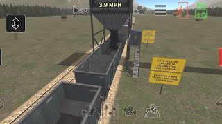 Loading Coal in Coal Train in Train and Rail Yard Simulator Game [upl. by Ihn]