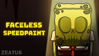 Faceless Spongebob  SPEEDPAINT [upl. by Womack375]