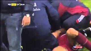 Piermario Morosini has died after heart attack Herztot Italia LIVE 14042012 [upl. by Aicileb]