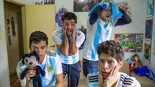 Argentina 3 Francia 4  2018 Mundial Octavos  Reacciones de Amigos [upl. by Ahsakal]