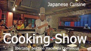 Cooking Show La Geisha japanese cuisine Iberostar Dominicus Bayahibe 4K [upl. by Reffinej812]