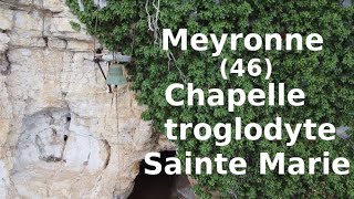 Meyronne dans le Lot 46  Rocher Sainte Marie en drone HD Petit Village au bord de la Dordogne [upl. by Ylrehc]