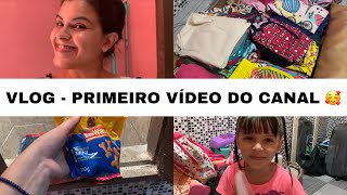 VLOG  PRIMEIRO VÍDEO DO CANAL  Brenda Silva [upl. by Zap]