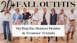 20 Fashionable Fall Outfits Youll Want To Wear All Season Long Denim Trends Trousers amp MORE [upl. by Ynogoham]