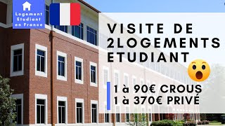 Visite Logement étudiant CROUS et Privé en France  La galère de tout les étudiants  Campus France [upl. by Faber]