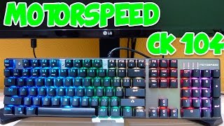 MOTOSPEED Inflictor CK 104  Teclado gaming mecánico RGB y barato [upl. by Lara]