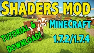 Shaders Mod Minecraft 172174  Tutorial  Download Latest version [upl. by Niai]