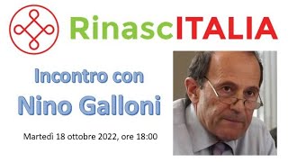 RinascITALIA TV  INCONTRO con NINO GALLONI [upl. by Nnaarual]