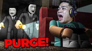 SINUGOD ako ng mga KRIMINAL  THE PURGE  Roblox [upl. by Noeled506]