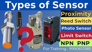 Use of Different Sensor  Types of Sensor  NPN PNP Sensor  Capacitive amp Inductive Proximity sensor [upl. by Gottuard]