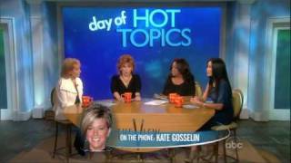 quotThe Viewquot Kate Gosselin Talks about Her Bank Account Being Drained by Jon [upl. by Ylrebmyk]