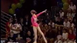 Natalia Kalinina 1990 USA vs USSR Beam [upl. by Haram594]