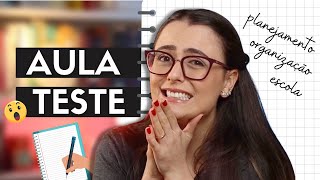 Como se preparar para aula teste na escola Processo Seletivo para Professores [upl. by Ahsiele11]