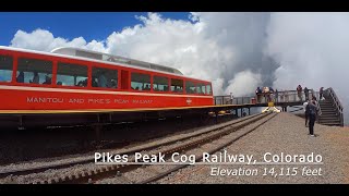 Cog Railway  Pikes Peak summit 14000 ft elevation [upl. by Martel398]