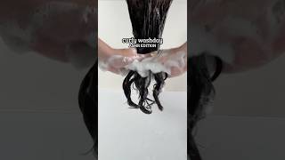 My curly hair wash day for mega definition hair curlyhair seaweedhair naturallycurly curls [upl. by Past]