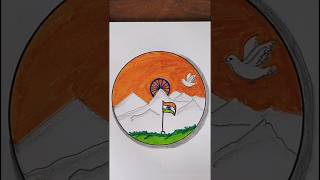 Happy 78th Independence Day art drawing india flag shorts ytshorts youtubeshorts [upl. by Ynamreg]