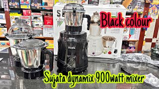 Sujata Dynamix Black 900Watt Mixer Grinder Review  Sujata Black mixer [upl. by Yentirb]