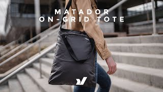 A Packable Tote In Your Pocket  The Matador OnGrid Tote [upl. by Allicsirp]