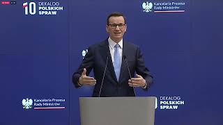 Konferencja prasowa Mateusza Morawieckiego [upl. by Pitzer819]