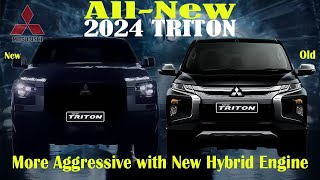 AllNew 2024 Mitsubishi Triton Revealed More Aggressive With New Hybrid Engine [upl. by Martin]