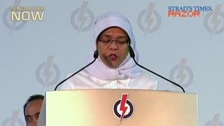 MOS Halimah Yacob  PAP Rally May 24 Malay [upl. by Arahas180]