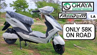 OKAYA FREEDOM LA NON RTO ELECTRIC SCOOTER ONLY 58 K RAKESH GOYAL 222 [upl. by Sulecram382]