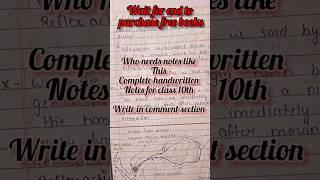 Best notes for class 10thhandwritten notesquestion paperall subjects notes motivation notes [upl. by Attennaj]