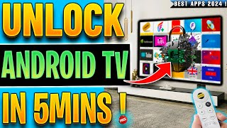 🔴UNLOCK ANDROID TV  FULLY LOAD YOUR DEVICE in 5mins [upl. by Rettke]