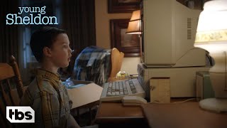 Young Sheldon Sheldon Gets A Computer Season 1 Episode 12 Clip  TBS [upl. by Atoiyanap]