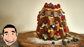 How to make ITALIAN CHRISTMAS CAKE Pandoro Farcito  Christmas Cake Recipe [upl. by Couchman411]