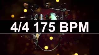 🔴 Drums Metronome 175 BPM [upl. by Enyledam745]