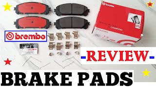 BREMBO CERAMIC BRAKE PADS REVIEW [upl. by Nalniuq814]