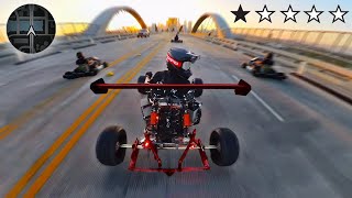 Insane 70mph Electric GoKarts on Public Roads [upl. by Jelena]