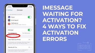 iMessage Waiting for Activation 4 Ways to Fix iMessage Activation Errors iOS 16 Update [upl. by Lengel]