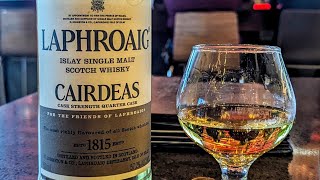 Laphroaig Cairdeas Qtr Cask Strength Scotch Whisky 1144 Proof HOT SWEET SMOOTH WHISKY REVIEW [upl. by Eelyr15]