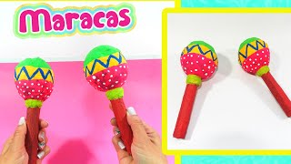 MARACAS CASERAS Instrumentos con material reciclado ♬ How to make homemade maracas [upl. by Brandais984]