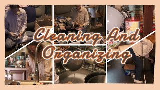 CLEANING MY MOBILE HOME CLEANING AND ORGANIZING [upl. by Neliac305]