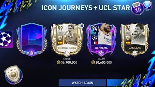 UCL  Icons Biggest Packopening We Got Benzema Fernando Torres Casillas  FIFA Mobile 22 [upl. by Lesna778]