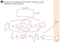 GCSE 91 Surds KS3 Maths AS Pure Maths Revision GCSE Further Maths AQA Level 2 [upl. by Esoj]