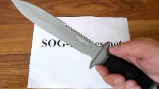 SOG Daggert II Knife D26B Demonstration [upl. by Alie]