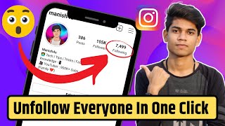 How to unfollow everyone on instagram at once Hindi  Bulk Unfollow app for instagram 2024 [upl. by Yrbua]