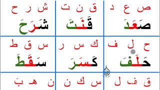 تعلم القراءة  كلمات ثلاثية بحركة الفتحة [upl. by Gapin269]