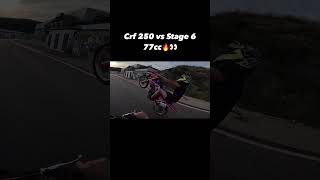 CRF 250 vs Sherco 77cc [upl. by Sopher]