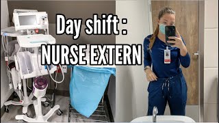 12 Hour Day Shift as a Nurse Extern in the Hospital [upl. by Canning]