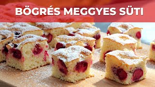 Bögrés meggyes süti recept [upl. by Eitsyrhc283]